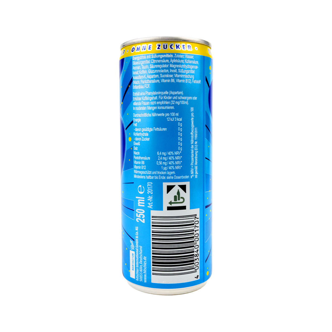 Saure Drachenzungen Energy Zero Blau